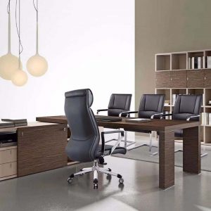 Ghế giám đốc chất liệu da microfiber kèm khung Titan