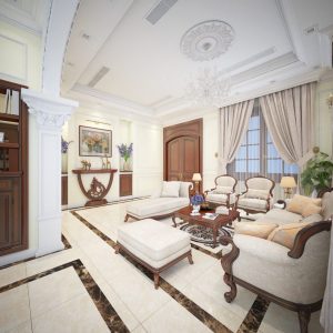 Thiết kế Nội thất biệt thự Phong cách Tân cổ điển Sang trọng Quý phái